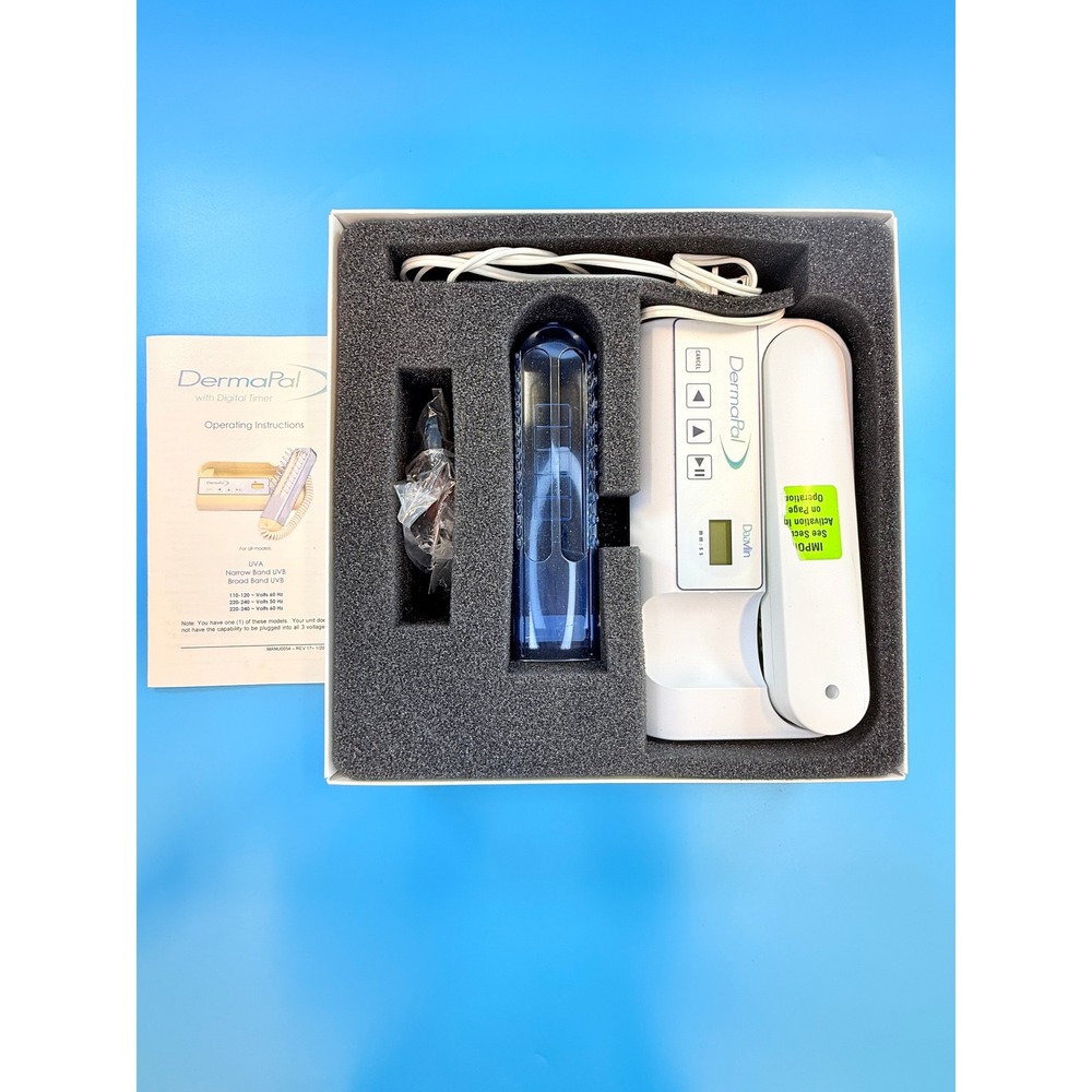 Daavlin DermaPal UVB Home Phototherapy System Handheld w/ Box Tested